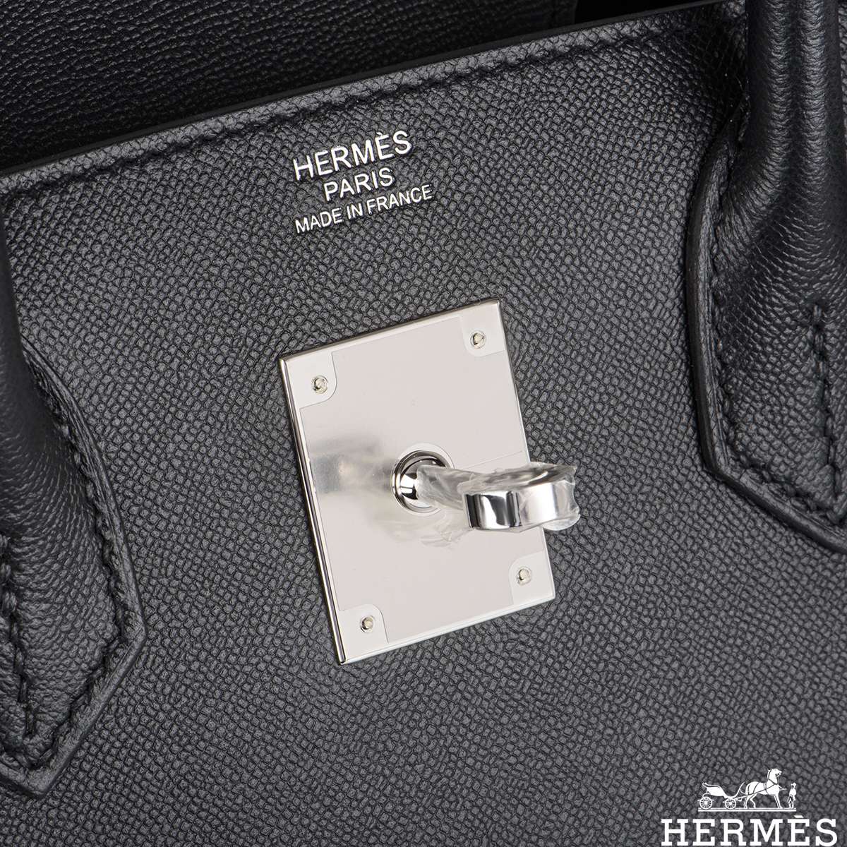 Hermés Sellier Birkin 30 Noir Veau Madame PHW